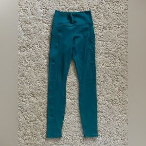 Fabletics PureLuxe Teal Leggings, XS